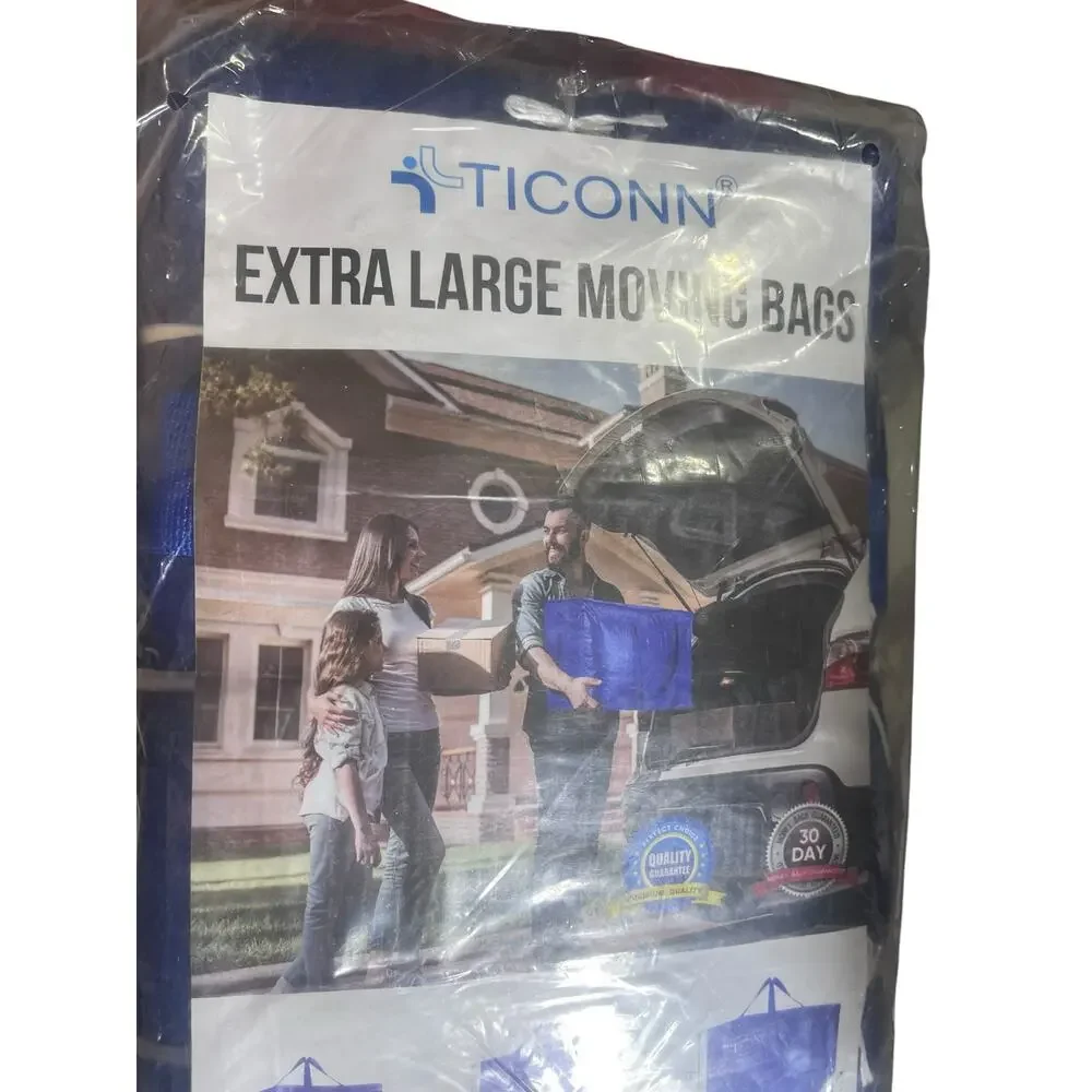 XL Moving Bags Heavy Duty Storage Totes 18, 24, & 30 Gallons 6 Pk NWT